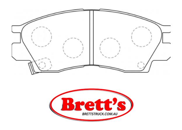 PN3173 DISC PAD SET NiBK JNBK FRONT KIT FOR NiBK PN3173 SB BP23173 MITSUBISHI MB534397 MITSUBISHI MB534398 MITSUBISHI MB534644 MITSUBISHI MB587285 MITSUBISHI MB618875 MITSUBISHI MB699054