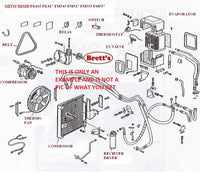 SPEC ACON3502 AIR CON KIT MITSUBISHI FUSO FK417 FK455 FM555 1985-1995 A/C CON AIR CONDITIONER MITSU FUSO MITSUBISHI FIGHTER FM FK   THE KIT COMES WITH EVERY THING YOU NEED TO KIT AIR CON TO YOUR LISTED TRUCK MODEL THAT NEVER HAD AIR CON TO START WITH !!