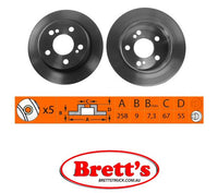 RN1278 DISC ROTOR NiBK JNBK NIBK REAR FOR MERCEDES-BENZ C-Class : 190 D Rear Axle Rotor    Nov 86~May 93    2.0 L    W201    OM 601.911     Rear Axle Rotor    Oct 88~May 93    2.5 L    W201    OM 602.911