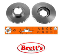 RN1293V DISC ROTOR NiBK JNBK NIBK FRONT FOR NiBK RN1293V SB BR51113T RN1293  FORD    1 514 234 FORD    5 025 610 FORD    5 029 815 FORD    5 209 815 FORD    6 952 852 FORD    95VX1125AA