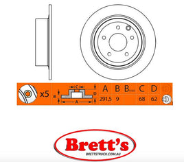 RN1302 DISC ROTOR NiBK JNBK NIBK REAR  FOR NISSAN Altima Coupe Rear Axle Rotor    Apr 07~Jul 13    2.5 L    CL32    QR25DE    Pos:Left/Right Rear Axle Rotor    Apr 07~Jul 13    3.5 L    CL32    VQ35DE    Pos:Left/Right