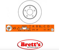 RN1314V DISC ROTOR NiBK JNBK NIBK  FRONT FOR MAZDA MPV Front Axle Rotor    Dec 94~May 99    2.5 L    LV5W    G5-E    Pos:Left/Right Front Axle Rotor    Oct 95~May 99    2.5 L    LVLR    WL-T    Pos:Left/Right