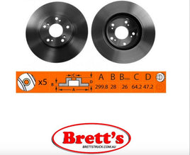 RN1322V DISC ROTOR  FRONT FOR SB RN1322V SB BR28119T  HONDA    45251-SFE-J30 HONDA    45251-SLG-W10  HONDA    45251SFEJ30 TRW DF7382