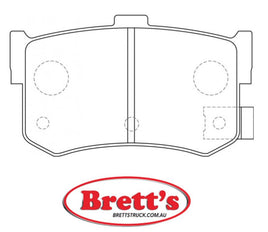 PN8210 DISC PAD SET NiBK JNBK REAR KIT FOR HONDA  43022-SD4-010 43022SD4010 HONDA 43022-SD4-527 43022SD4527 HYUNDAI 58302-34A00 5830234A00 ROVER GBP90300 ROVER GBP90304