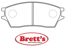 PN8135 DISC PAD SET NiBK JNBK FRONT KIT FOR HITACHI DP122 JNBK PN8135 JURID 572273J MINTEX MDB1359 MK D5025 SUMITOMO S537 SUMITOMO SN537 TOKAI MJ145 TOKIKO TN171 TRW GDB3128 WVA 21523