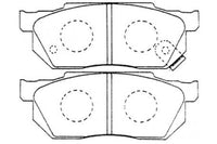 PN8263 DISC PAD SET NiBK JNBK FRONT KIT FOR AISHIN AS-H001M AISHIN AS-H099 AK AN-111K AK AN-378WK ATE 13.0460-5919.2 ATE 13046059192 ATE 605919 BENDIX 572237B BENDIX 572238B BENDIX FMP DB300 BENDIX FMP DB300P BOSCH 986490440 BREMBO