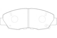 PN8484 DISC PAD SET NiBK JNBK FRONT KIT FOR HITACHI NDP300C HITACHI NDP368C HONDA 06450-S5D-A00 06450S5DA00 HONDA 06450-S5D-A01 06450S5DA01 HONDA 06450-S9A-000 06450S9A000 HONDA 06450-S9A-010 06450S9A010