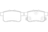 PN8864 DISC PAD SET NiBK JNBK  REAR KIT HONDA    43022-TL1-G01 43022TL1G01 HONDA    43022-TL1-G02 43022TL1G02 HONDA    43022TA0A40 HONDA    43022TA0A70
