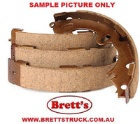 FN2297 REAR BRAKE SHOE  SET OF 4 SHOES NiBK JNBK FOR Rear Axle Brake Sep 84~Aug 89 3.4 L BU62  Front Axle Brake Sep 84~Aug 89 3.4 L BU62  Rear Axle Brake Sep 84~Aug 89 3.4 L BU62D