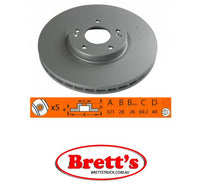 RN1349V DISC ROTOR NiBK JNBK NIBK FRONT FOR KIA Sorento (USA) Front Axle Rotor    Jul 12~    3.3 L    XM    G6DB  KIA Sorento 09 Front Axle Rotor    May 09~Jul 12    2.2 L    XM09    D4HB