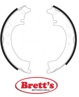 FN2268 BRAKE SHOE SET OF  4 SHOES NiBK JNBK REAR HANDBRAKE FOR TOYOTA    04495-20061 0449520061 TOYOTA 04495-20160 0449520160 TOYOTA 04497-20041 0449720041 TOYOTA 04497-20051 0449720051  AK NR1025 JNBK FN2268 MK K2268 NBK T260