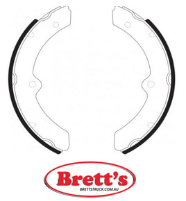 FN2292 BRAKE SHOE SET OF 2 OR 4 SHOES NiBK JNBK FRONT HANDBRAKE FOR TOYOTA Dyna Front Axle Brake    Sep 84~May 95    4.0 L    WU75D         Front Axle Brake    Sep 84~May 95    4.0 L    WU90 Sep 84~May 95    4.0 L    WU95
