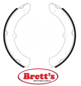 FN2294 BRAKE SHOE SET OF 2 OR 4 SHOES NiBK JNBK FRONT HANDBRAKE FOR TOYOTA DYNA Front Axle Brake    Aug 88~May 95    3.7 L    BU88V         Front Axle Brake    Aug 88~May 95    3.7 L    BU94 Aug 88~May 95    3.7 L    BU94V