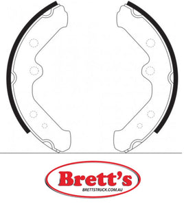 FN2300 PARKING BRAKE SHOE SET OF 2 OR 4 SHOES NiBK JNBK HANDBRAKE FOR TOYOTA Dyna Parking Brake    Oct 96~May 99    2.8 L    LY131         Parking Brake    May 95~May 99    3.4 L    BU100         Parking Brake    May 95~May 99    3.4 L    BU100A