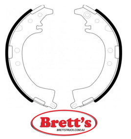 FN2312 BRAKE SHOE SET OF 2 OR 4 SHOES NiBK JNBK REAR HANDBRAKE FOR DAIHATSU    04495-87401 0449587401 DAIHATSU    04495-87401-000 0449587401000 TOYOTA    04495-06010 0449506010 TOYOTA    04495-42010 0449542010