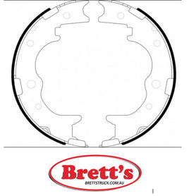 FN2320 BRAKE SHOE SET OF 2  SHOES NiBK JNBK REAR HANDBRAKE FOR DAIHATSU Delta Parking Brake    May 99~Jun 03    4.6 L    XZU321         Parking Brake    May 99~Jun 03    4.6 L    XZU322   May 99~Jun 03    4.6 L    XZU341