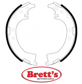 FN2333 BRAKE SHOE SET OF 2 OR 4 SHOES NiBK JNBK REAR HANDBRAKE FOR DAIHATSU Terios Rear Axle Brake    Mar 97~May 00    1.3 L    J100G    HC-EJ    BrkSys:A.B.S.  DAIHATSU Terios Kid Rear Axle Brake    Oct 98~Apr 00    0.66 L    J111G    EF-DE#    BrkS
