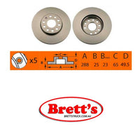 RN1374V DISC ROTOR NiBK JNBK NIBK FRONT FOR VOLKSWAGEN Caddy III Front Axle Rotor    Aug 10~Jun 15    1.6 L    2C__8_    CAYE    Rim:Ø: 288 mm|Pos:Left/Right Front Axle Rotor    Jun 05~Aug 10    1.9 L