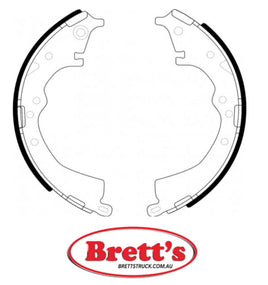 FN2335 REAR BRAKE SHOE SET OF 4 SHOES NiBK JNBK FOR DAIHATSU Delta Rear Axle Brake    Oct 96~Dec 98    2.0 L    CR51J         Rear Axle Brake    Jan 98~Oct 01    2.0 L    SR50N Oct 96~Oct 01    2.2 L    CR50N