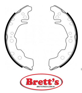 FN2397 BRAKE SHOE SET OF 4 SHOES NiBK JNBK REAR HANDBRAKE FOR DAIHATSU Materia Rear Axle Brake    Jan 06~    1.0 L    M4    EJ-DE  Jan 05~    1.3 L    M301S    K3-VE Sep 06~Aug 09    1.5 L    M303S    3SZ-VE