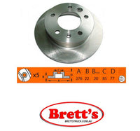 RN1388V DISC ROTOR NiBK JNBK NIBK FRONT FOR MERCEDES-BENZ Sprinter Classic : 311 D Front Axle Rotor    Jan 13~    2.1 L    909.63_    OM 646.701    Pos:Left/Right  MERCEDES-BENZ Sprinter : 314