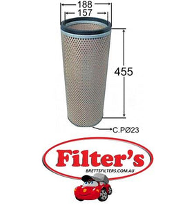 A573J AIR FILTER  INNER CW440 CW445 - GE13TD - 2000-2008 NISSAN UD  CWA46 - PE6T,C - 1988-1991 NISSAN UD CWB450 - PA6TA / PA6TB FA3167 A-6011 FA-6011 HDA5485 HINO FS270K SUPER DOLPHIN  EK100 ENGINE - 1984-1990