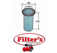 A2504IN AIR FILTER  INNER NISSAN DIESEL UD Crane Air Supply Sys May 87~Oct 92 21000 CC KG67W RF10  Air Supply Sys Jan 90~Nov 95 21000 CC KL67Y RF10