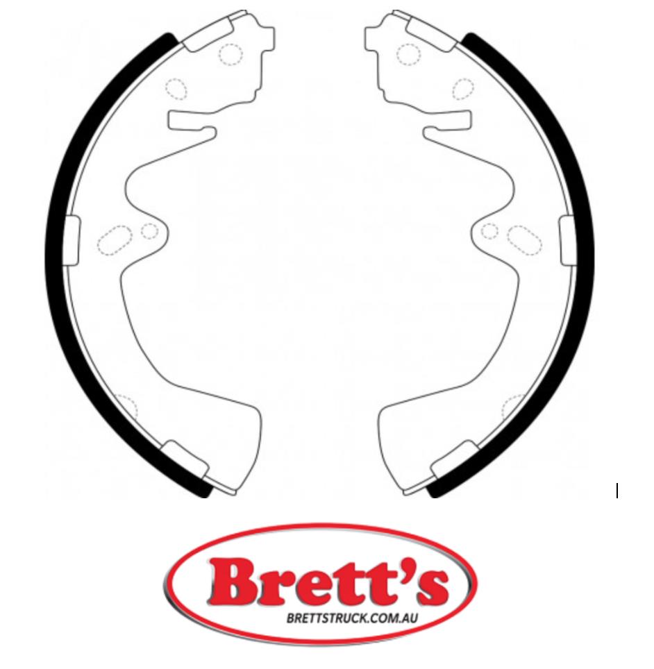 FN3379 BRAKE SHOE SET OF 4 SHOES NiBK JNBK REAR FOR MAZDA Luce Rear Ax ...