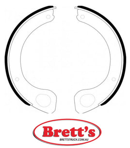 FN4413 BRAKE SHOE SET OF 2 OR 4 SHOES NiBK JNBK PARKING BRAKE FOR MITSUBISHI Fuso Jul 88~Apr 90    11.1 L    MP218    6D22-T Oct 85~Feb 91    16.0 L    MU515    8DC9-T      MITSUBISHI Fuso Truck FN Jun 83~Oct 89    11.1 L    FN428    6D22
