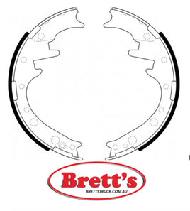 FN4422 BRAKE SHOE SET OF 4 SHOES NiBK JNBK FRONT REAR HANDBRAKE FOR ISUZU    9-47110656 947110656 ISUZU    9-47110657 947110657 OPEL    94021482  OPEL    94021483 OPEL    94021484  FMSI    404 JNBK    FN4422 MK    K4422