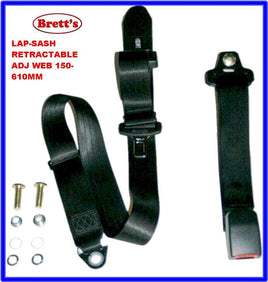 72640-9000 LH LEFT HAND PASSENGER SEAT BELT ASSY LAP SASH RETRACTABLE UNIVERSAL MITSUBISHI FE425 1986- IMPORT 4D32- 3.6L 1986- LH SEAT BELT MITSUBISHI FE434 1986- CANTER 4D31- 3.3L 1986- LH SEAT BELT MITSUBISHI FE435 1986-