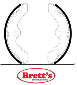 FN4428 BRAKE SHOE SET OF  4 SHOES NiBK JNBK REAR FOR DAIHATSU Delta Rear Axle Brake    Sep 84~May 95    2.8 L    V56         Rear Axle Brake    Sep 84~May 95    2.8 L    V57         Rear Axle Brake    Sep 84~Apr 95    3.0 L    V98