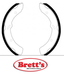 FN6653 BRAKE SHOE SET OF 2 OR 4 SHOES NiBK JNBK FRONT REAR FOR MITSUBISHI    MC894575 MITSUBISHI    MC894610 MITSUBISHI    MK499584 MITSUBISHI    MK501611 MITSUBISHI    MK528483 NISSAN    44060-WK625 44060WK625