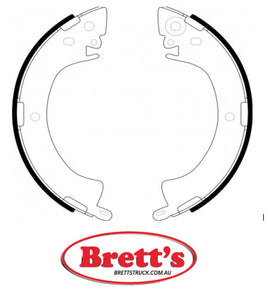 FN6664 BRAKE SHOE SET OF 2 OR 4 SHOES NiBK JNBK REAR FOR AK    NR3032 ATE    3013701882 BENDIX    361374B BOSCH    986487207 DELPHI    LS1344 FERODO    FSB249 FMSI    524 JNBK    FN6664