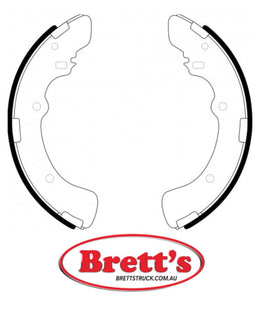 FN6686 BRAKE SHOE SET OF 2 OR 4 SHOES NiBK JNBK REAR FOR MITSUBISHI Delica Rear Axle Brake    Apr 86~May 94    2.0 L    P23V         Rear Axle Brake    Apr 86~May 94    2.0 L    P23W         Rear Axle Brake    May 94~Aug 99    2.0 L    P27V
