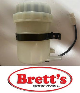 11566.301 BRAKE FLUID RESERVIOR ON CHASSIE M/CYL MASTER CYLINDER ASSY  MITSUBISHI  FUSO FK415 6D14 1985-1989 FM515 6D14 1985-1988 FM555 6D14 1987-1991 SINGLE SQUARE HEADLAMP MC022563  FK FM 6D14 6D16