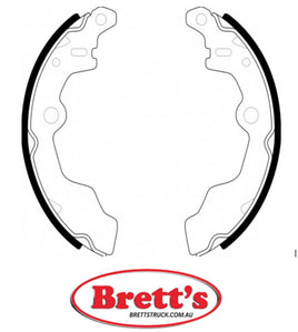 FN7728 BRAKE SHOE SET OF 2 OR 4 SHOES NiBK JNBK REAR FOR AK    NN6009 ATE    3013702222 BENDIX    362297B BOSCH    986487269 DELPHI    LS1352 FBK    FN-9938 FN9938 FERODO    FSB252 FMSI    591 JNBK    FN7728 JURID    28-308-330 28308330