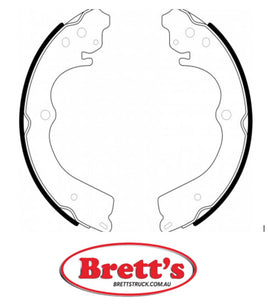 FN7753 BRAKE SHOE SET OF 2 OR 4 SHOES NiBK JNBK REAR FOR SUBARU Legacy Rear Axle Brake    Jun 98~May 03    2.0 L    BH5    EJ20#    Model:TX|Eng:SOHC NIBK FN7753  SUBARU    26694-AE000 26694AE000