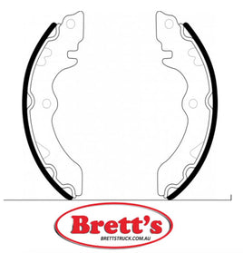 FN9902 BRAKE SHOE SET OF 2 OR 4 SHOES NiBK JNBK HANDBRAKE FOR SUZUKI Jimny Parking Brake    May 81~May 88    0.55 L    SJ30    LJ50  Nov 83~May 90    1.3 L    JA51V    G13A     Parking Brake    Nov 84~May 90    1.3 L    JA51W    G13A