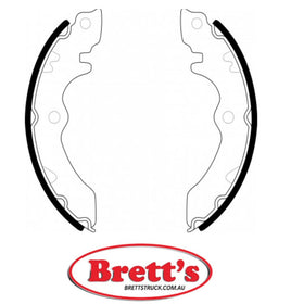 FN9907 BRAKE SHOE SET OF 4 SHOES NiBK JNBK REAR FOR JURID    362216J MINTEX    MFR187 MK    K9907 NBK    T907 TEXTAR    98101035504 TRW    GS8247