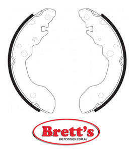 FN9955 BRAKE SHOE SET OF 2 OR 4 SHOES NiBK JNBK REAR FOR SUZUKI Escudo Rear Axle Brake    May 95~Oct 97    1.6 L    TA01W    G16A     Rear Axle Brake    May 95~Nov 97    1.6 L    TA01R    G16A Oct 96~Nov 97    1.6 L    TD01W    G16A    3DR