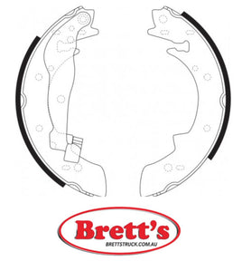 FN9985 BRAKE SHOE SET OF 2 OR 4 SHOES NiBK JNBK FOR JNBK    FN9985 MK    K9985