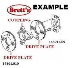 SPEC 14501.010 DRIVE COUPLING PLATE INJECTOR PUMP DRIVE  FSR11 6BD1 6BD1T 1984-1986  FSR12 6BG1 1984-1986   FTR11 6BD1 6BD1T 1984-1986   FSR12 6BG1 1984-1986   FVR11  FVR12 1984-1986 WITH ROUND HEADLAMPS