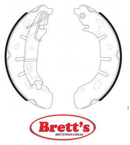 FN41001 BRAKE SHOE SET OF 2 OR 4 SHOES NiBK JNBK REAR FOR FIAT Doblo Cargo Rear Axle Brake    Jan 09~Jan 16    1.6 L    263.216.0.5    263 A5.000    Pos:Left/Right