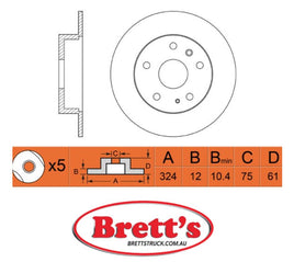 RN1016 DISC ROTOR NiBK JNBK NIBK REAR FOR BMW 7 Series : 725tds Rear Axle Rotor    Feb 96~May 00    2.5 L    E38    M51D25    KW:105  BMW 7 Series : 728i Rear Axle Rotor    Nov 95~Sep 01    2.8 L    E38    M52286S2