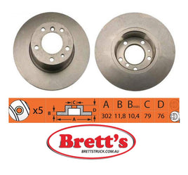 RN1032 DISC ROTOR NiBK JNBK NIBK FRONT FOR BMW 5 Series : 520i Front Axle Rotor    Sep 89~Feb 96    2.0 L    E34    M50B20      BMW 5 Series : 525td Front Axle Rotor    Jul 91~Jan 97    2.5 L    E34    M51256T    KW:85