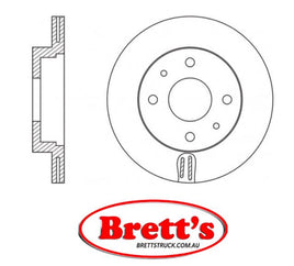 RN1596V DISC ROTOR NiBK JNBK NIBK  FRONT FOR NIBK  RN1596 MERCEDES-BENZ    2464210112 MERCEDES-BENZ    A2464210112