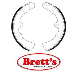 FN0044 BRAKE SHOE SET OF  4 SHOES NiBK JNBK HANDBRAKE Parking Brake FOR DAIHATSU Zebra Rear Axle Brake    Aug 04~    1.3 L