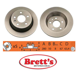 RN1080 DISC ROTOR NiBK JNBK NIBK REAR FOR MERCEDES-BENZ Vito-Serie : V 108 D Rear Axle Rotor    Jan 99~Jul 03    2.2 L    W638    OM 611.940  Mar 99~Jul 03    2.2 L    W638    OM 611.980 Nov 95~Oct 03    2.3 L    W638    OM 601.942