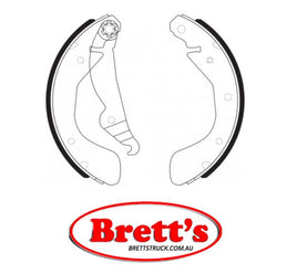 FN0533 BRAKE SHOE SET OF 4 SHOES NiBK JNBK REAR  FOR HOLDEN Barina Rear Axle Brake    Feb 01~Dec 05    1.4 L    XC    Z14XE    Geo:AU  OPEL Astra Rear Axle Brake    May 93~Jan 01    1.4 L    53    C14S